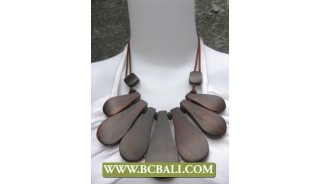 Natural Sono Woods String Necklace Fashion